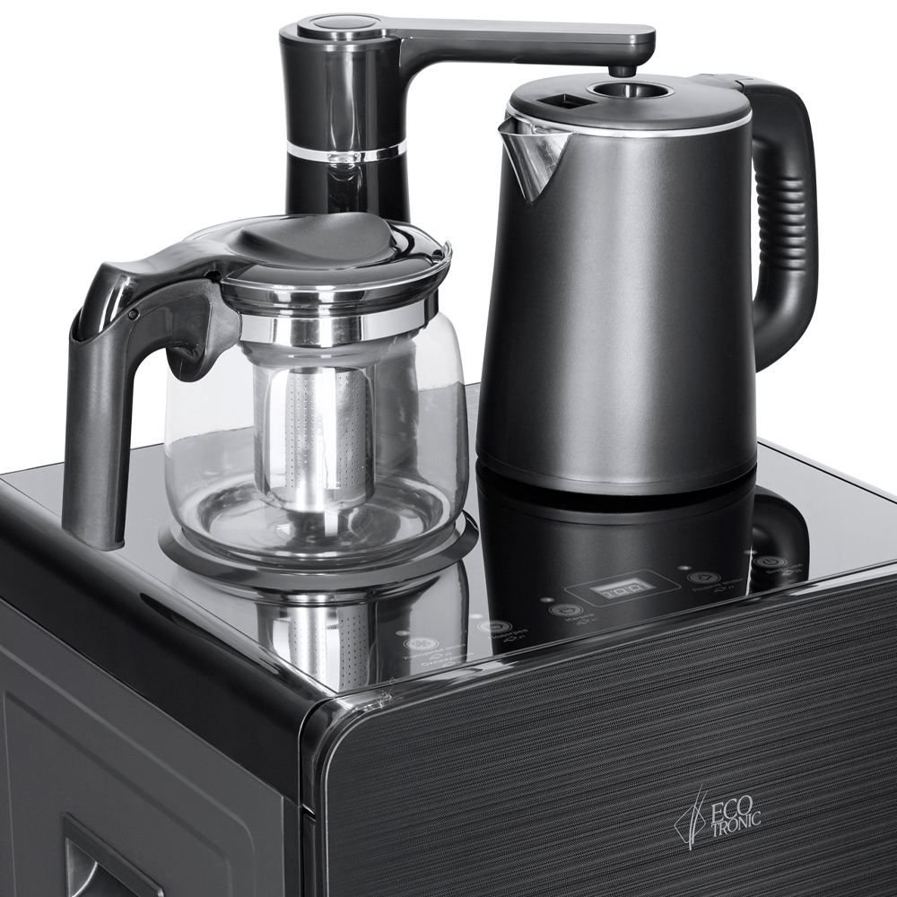 Кулер с чайным столиком Тиабар Ecotronic TB18-LE black