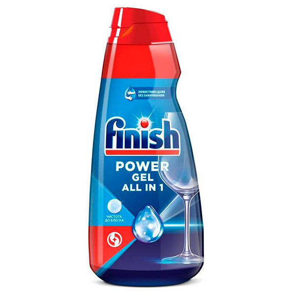 Средство для посудомоечных машин Finish All In One Max гель чистота до блеска 600 мл
