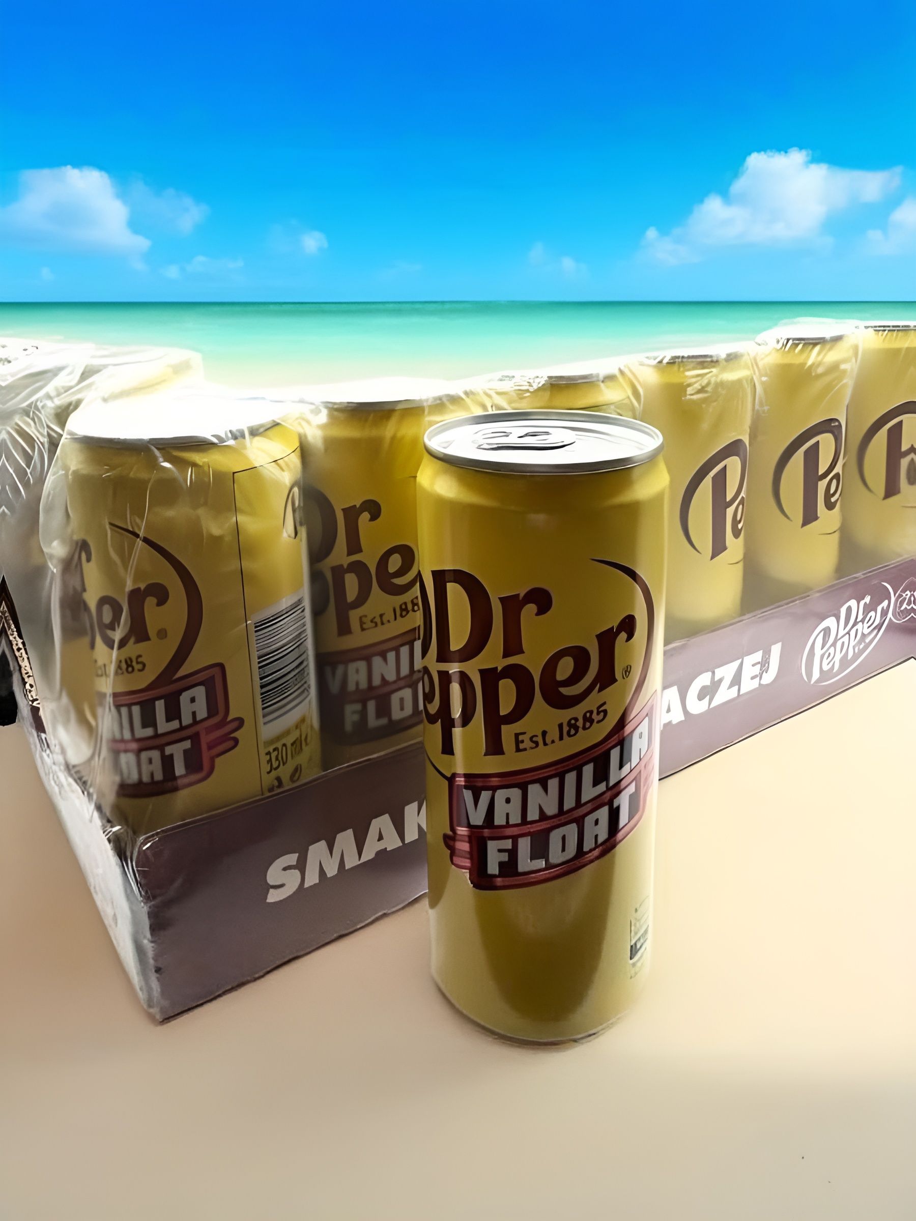 Газированный напиток Dr.Pepper Vanilla Float, 24 шт х 0,33 л