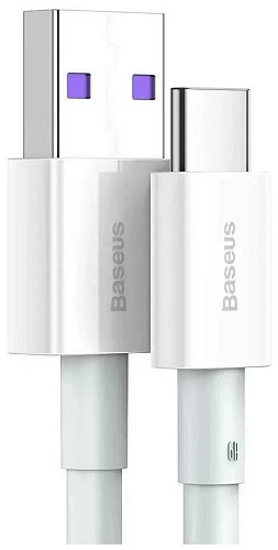 Кабель Baseus Superior Series Fast Charging Data Cable USB to Type-C 66W 1m (Белый)