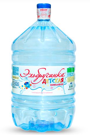 Вода питьевая Эльбрусинка 19л негазированная (бутыль одноразовая 1 шт.)