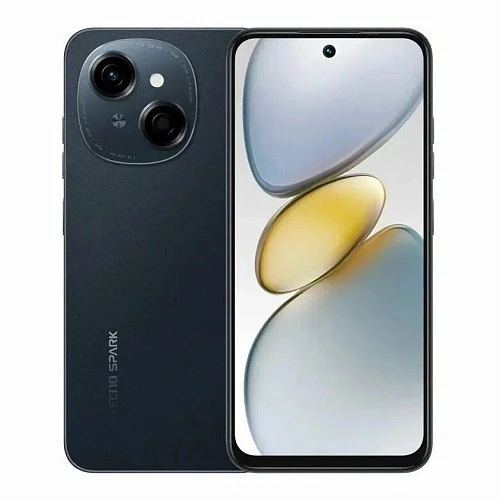 Смартфон Tecno Spark Go 1 4/64ГБ (Черный, 4 ГБ, 64 ГБ)