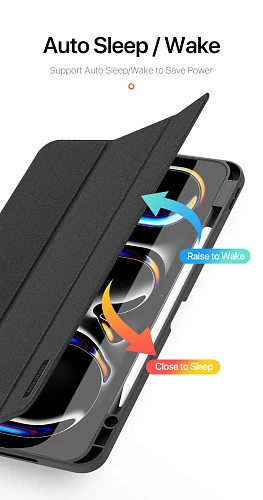 Чехол-книжка Gurdini Dux Ducis Domo Series для iPad Pro 11 (2024) (Розовый)