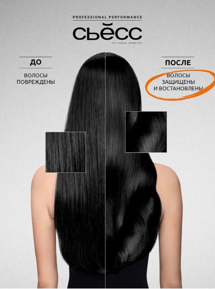 Набор шампунь + бальзам, для женщин, СЬЕСС Repair для сухих, поврежденных волос, легкое расчесывание и интенсивный уход, 2 шт по 450 мл. Комплект 3 набора