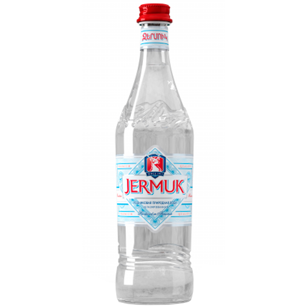 Вода Джермук 0.5 литра, без газа, стекло, 12 шт. в уп.