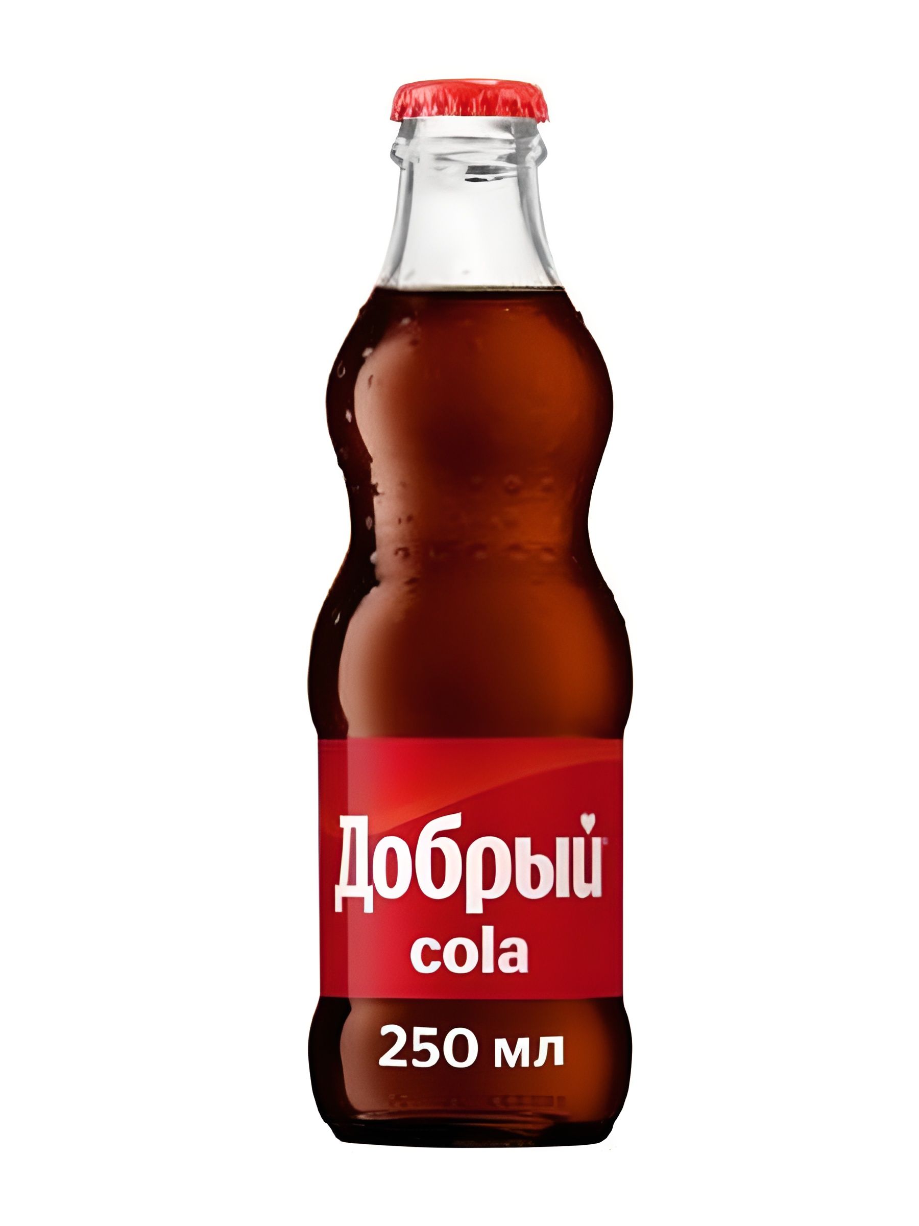 Напиток Добрый Cola, 0,25 л. стекло. Упаковка 12 шт.