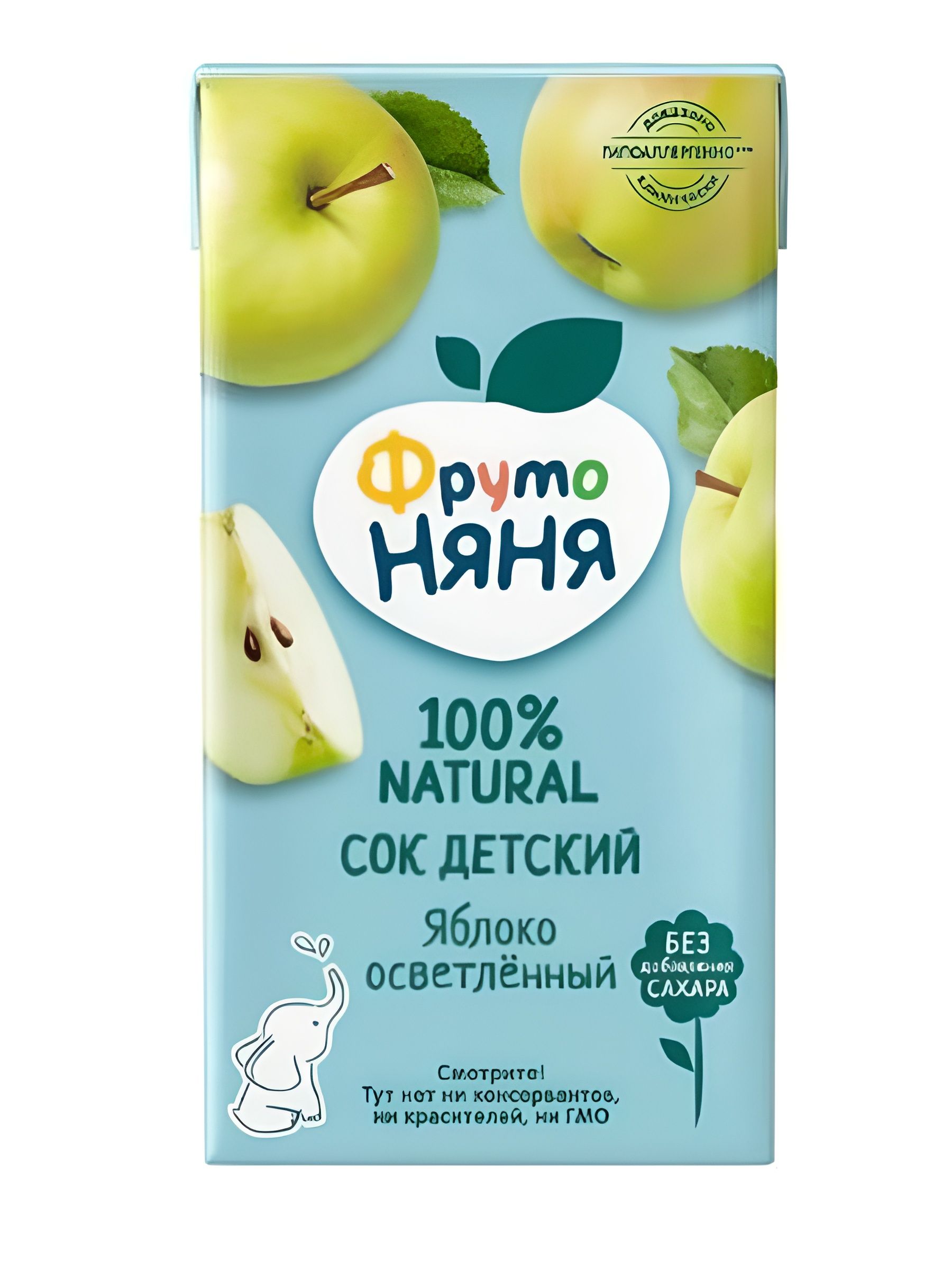 Сок детский ФрутоНяня Яблоко, 500мл (Упаковка 12 шт)