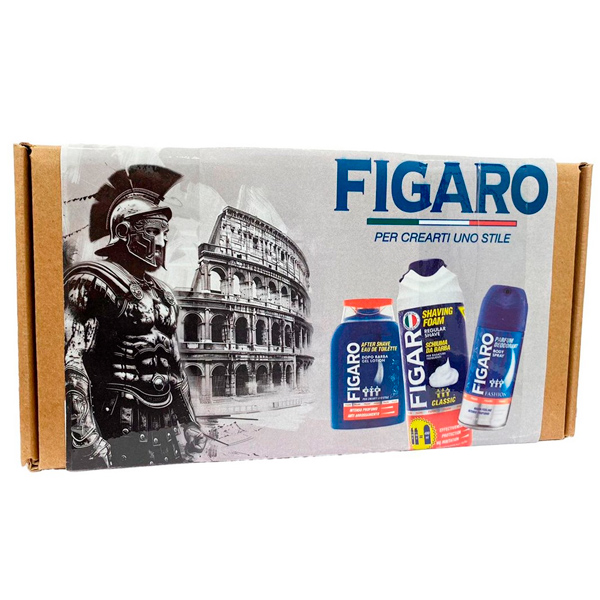 Набор подарочный Figaro Пена для бритья 400 мл + Лосьон после бритья 150 мл + Дезодорант 150 мл