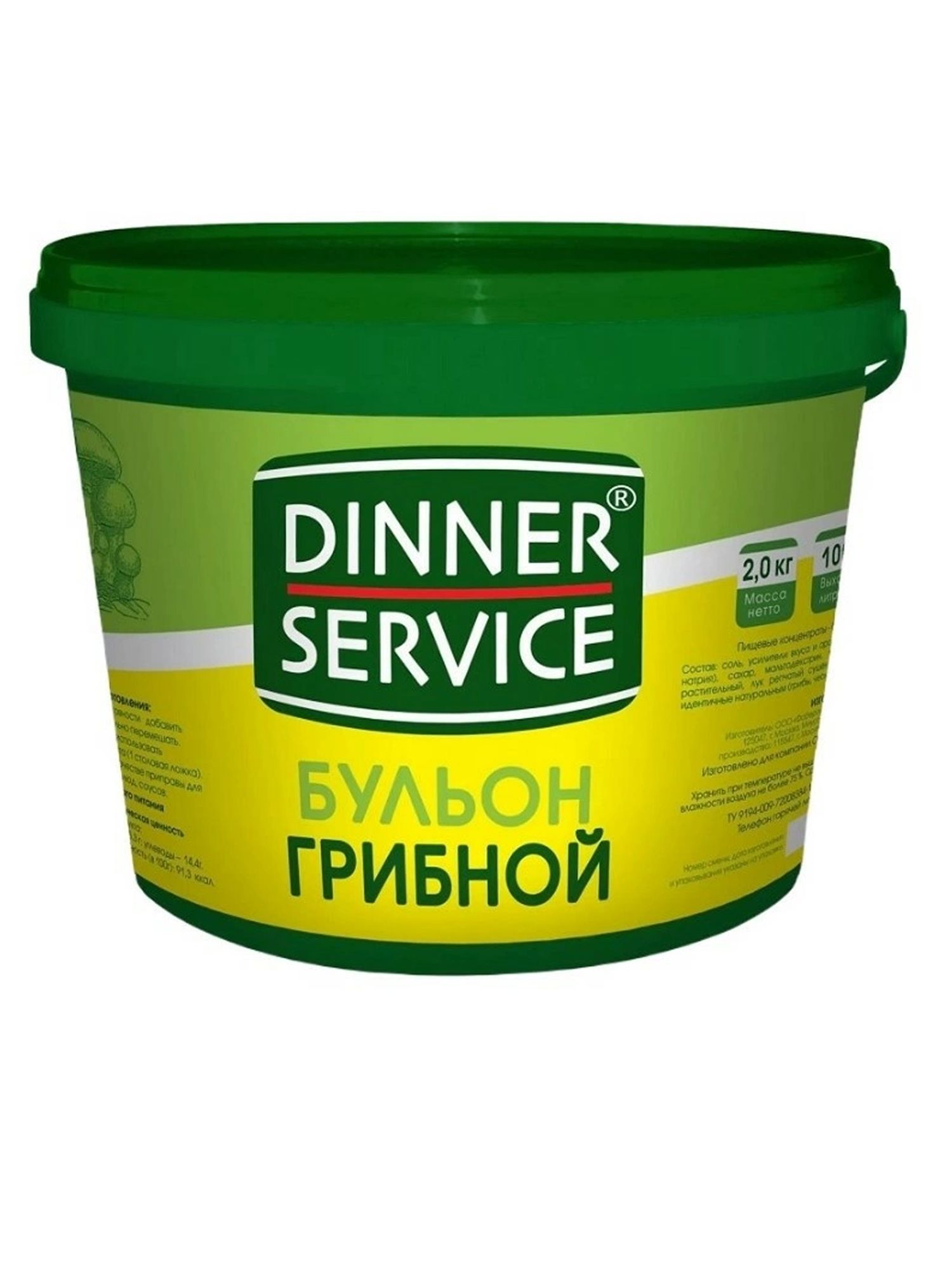 Бульон Dinner Service Грибной 2кг х 6шт.