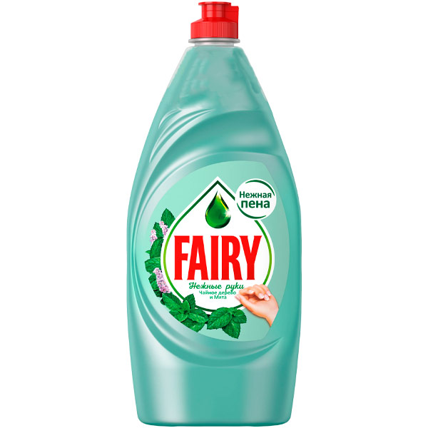 Средство для мытья посуды Fairy чайное дерево+мята 900 мл