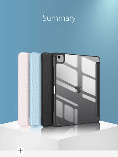 Чехол-книжка Gurdini Dux Ducis Toby Series для iPad Pro 12.9 (2022) / Air 13 (2024) (Голубой)