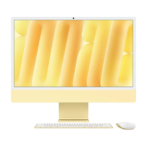 Моноблок Apple iMac 24 2024 (M4 8-Core, GPU 8-Core, 16GB, 256GB) (Жёлтый, 16 ГБ, 256 ГБ, Z1E3000JC)