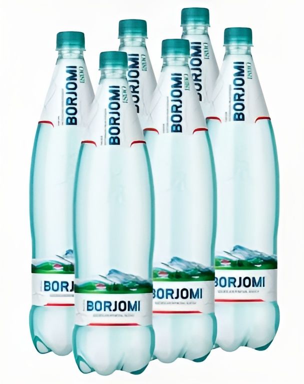 Боржоми, вода питьевая газированная, 1.25 л х 6 бутылок