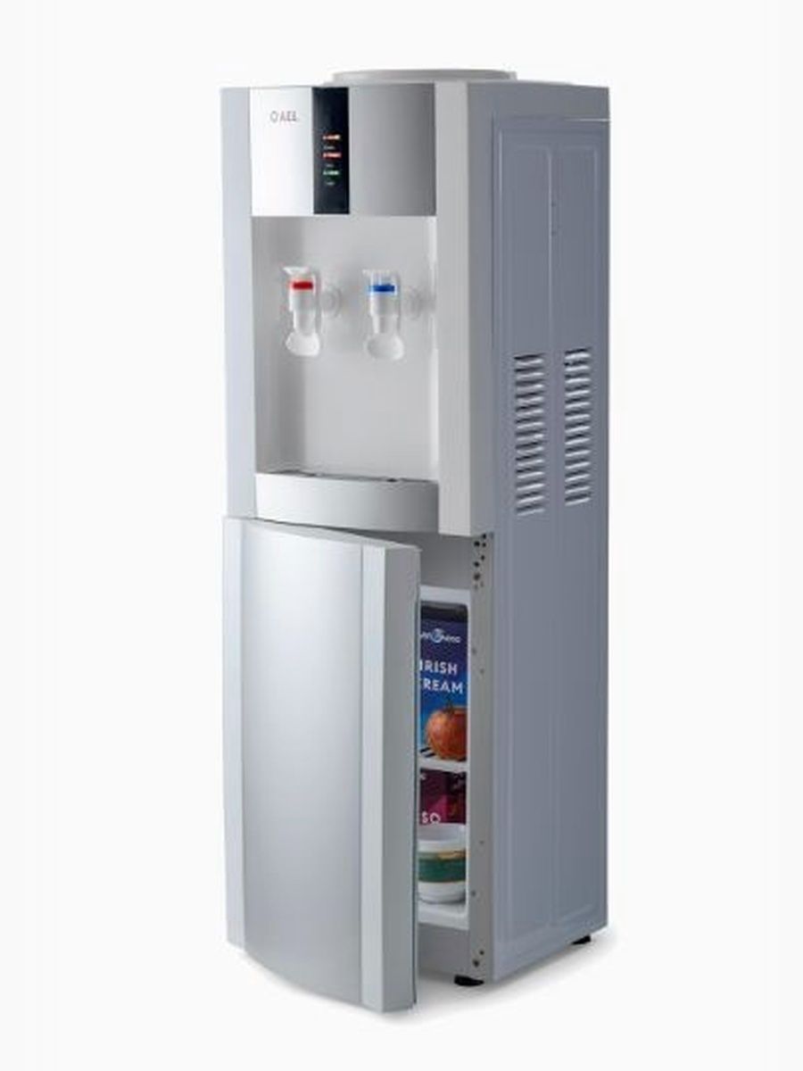Кулер для воды LD-AEL-47c white/silver с шкафчиком