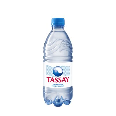 Вода природная питьевая TASSAY (Тассай), 1 шт, негазированная, ПЭТ, 0,5 л.