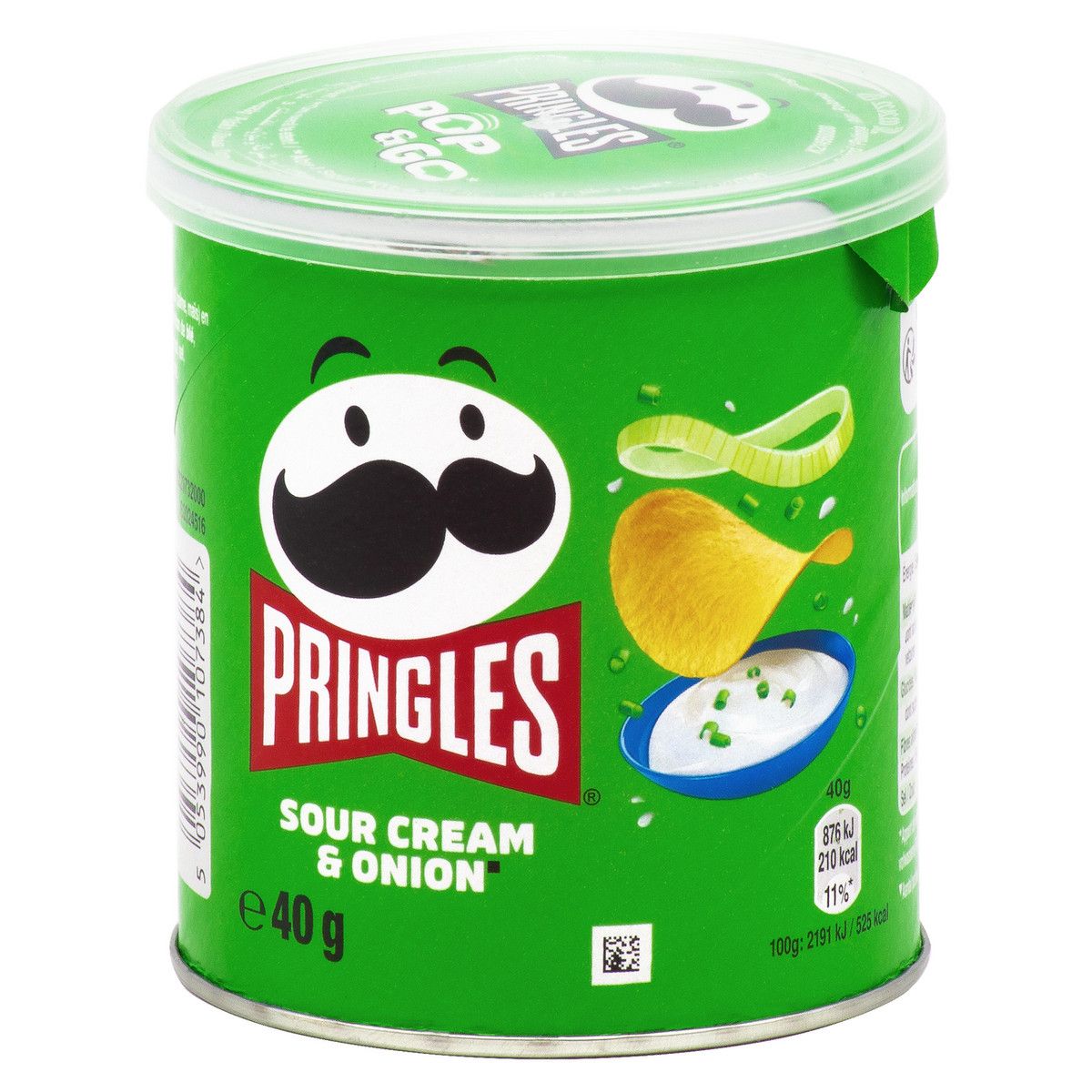 Чипсы Pringles Сметана и Лук, 40г. Упаковка 12шт. Набор 4 упаковки.