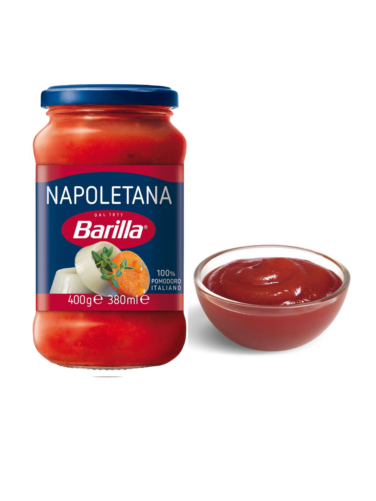 Соус томатный Barilla Наполетана с овощами, 400г х 6шт.