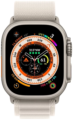Умные часы Apple Watch Ultra 49 мм Titanium Case with Alpine Loop (49mm, Белый L, L)
