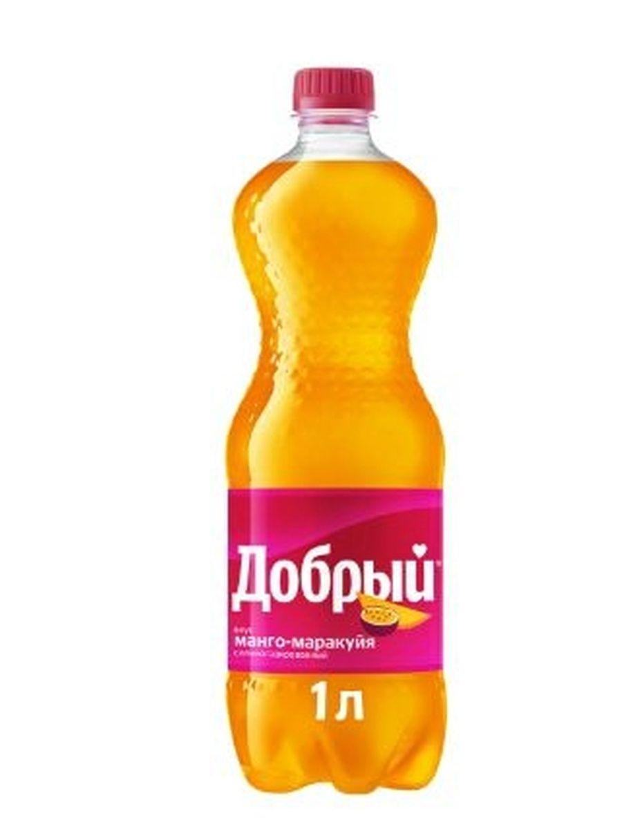 Напиток Добрый Манго-маракуйя, 1 литр. ПЭТ. Упаковка 12 шт.