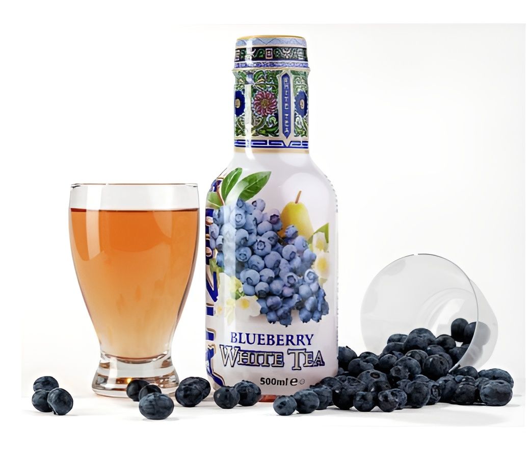 Холодный чай Arizona белый со вкусом черники, 500мл. Набор 6 шт.