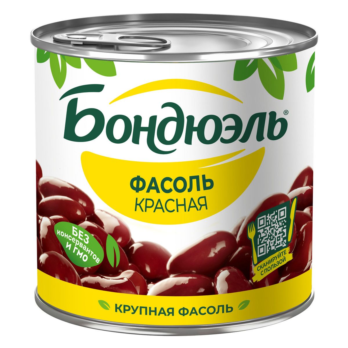 Фасоль красная Бондюэль Крупная, 400г х 12 шт.