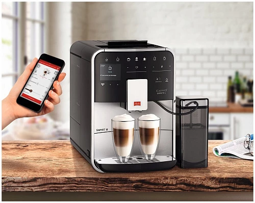 Кофемашина Melitta Caffeo Barista TS Smart SST (RU/A) (Чёрный/Cеребристый, RU)