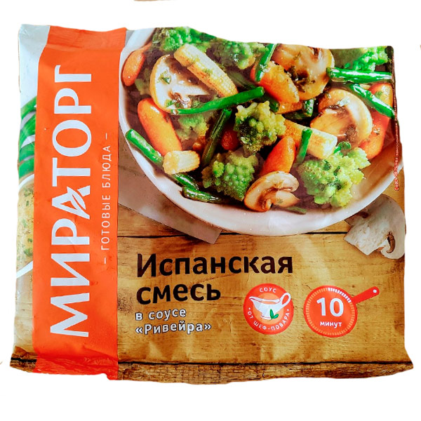 Смесь овощная Мираторг Испанская в соусе Ривейра 400 гр