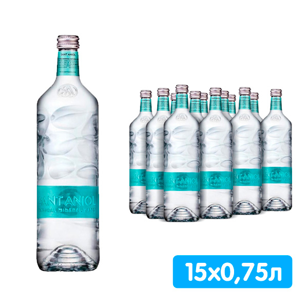 Вода Sant Aniol 0.75 литра, без газа, стекло, 15 шт. в уп.
