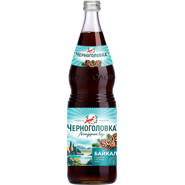Черноголовка Байкал 1 литр, стекло, 6 шт. в уп.