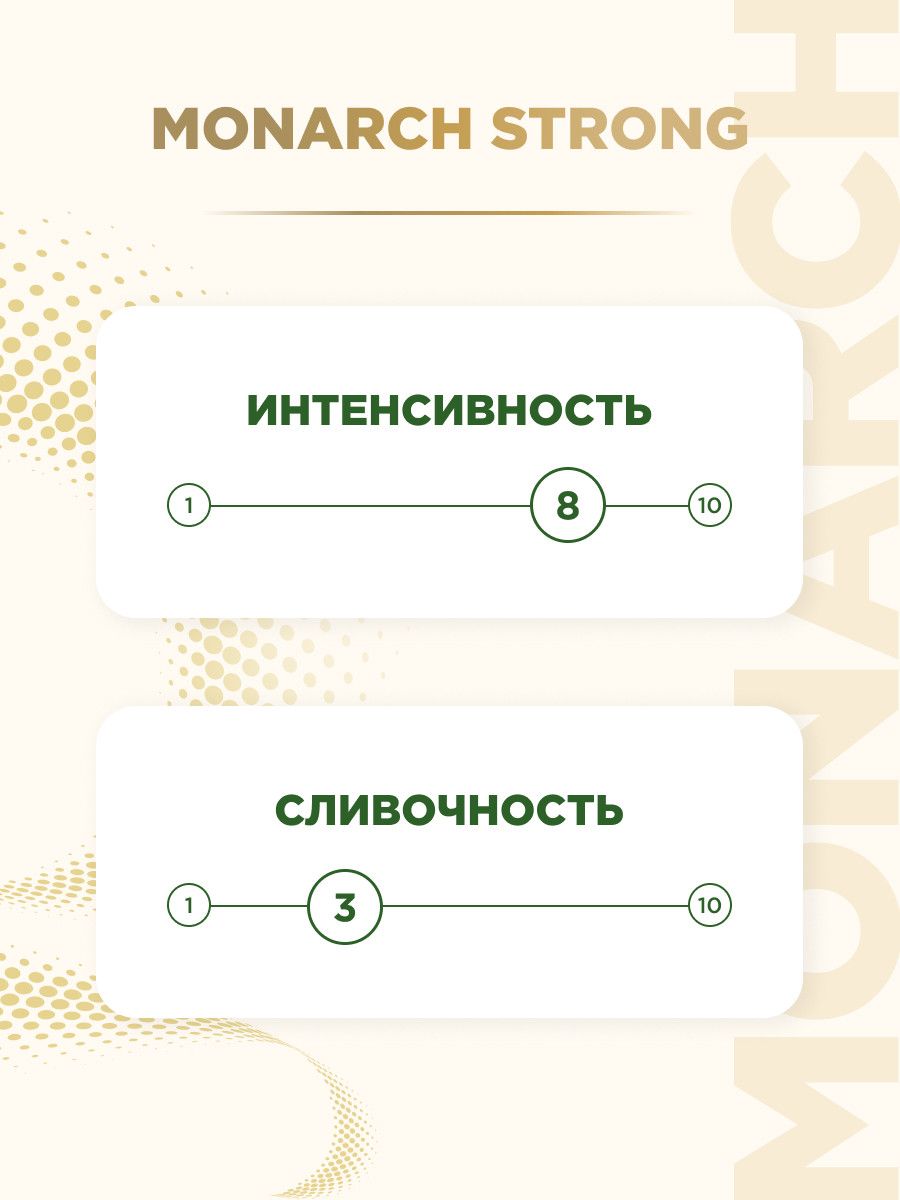 Напиток кофейный Monarch Strong 3в1 растворимый (13г x 50шт), 650г. Набор 10 упаковок.