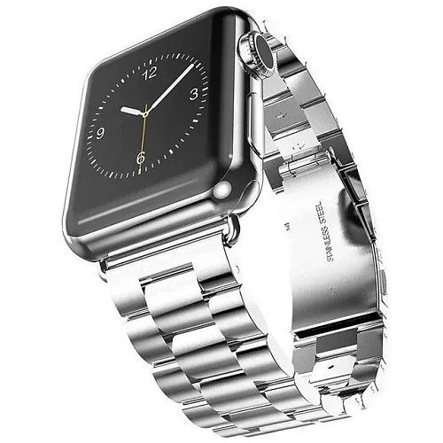 Ремешок металлический для Apple Watch 38/40/41 (Серебристый)