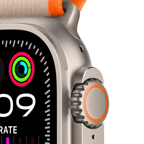 Умные часы Apple Watch Ultra 2 49 мм Titanium Case with Trail Loop (49mm, Бежево-оранжевый M/L, M/L)