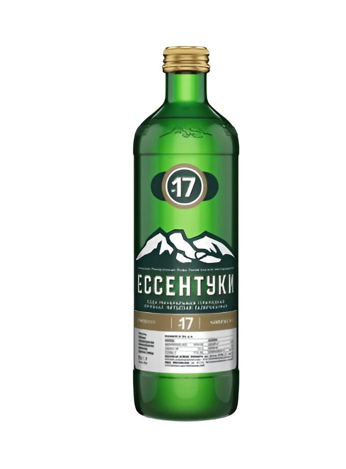 Вода минеральная Ессентуки №17, 450мл стекло, газированная. 1 шт.
