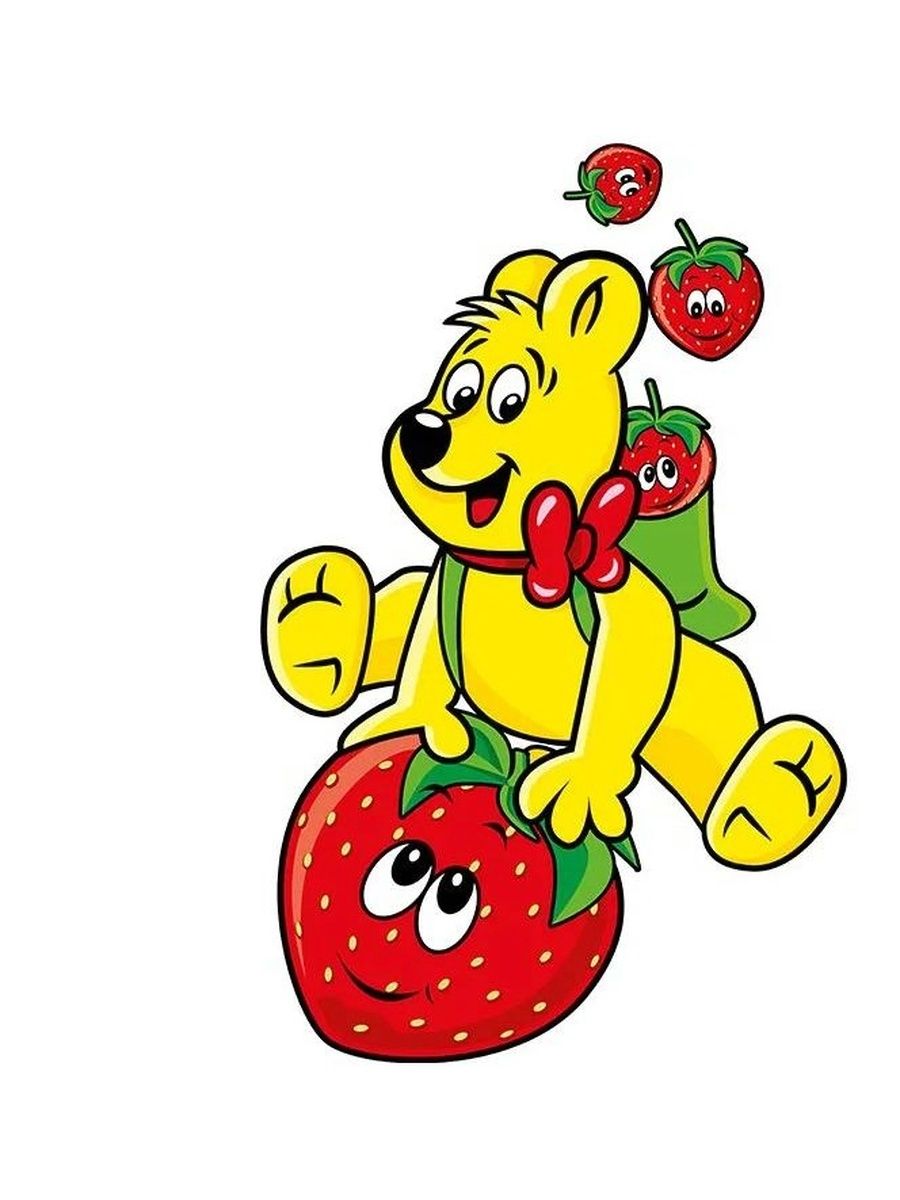 Жевательный мармелад HARIBO Fresones ( клубника) 100г. 18 шт.