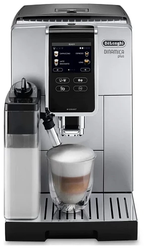 Кофемашина De"Longhi Dinamica ECAM 370.85 (Чёрный/Белый)