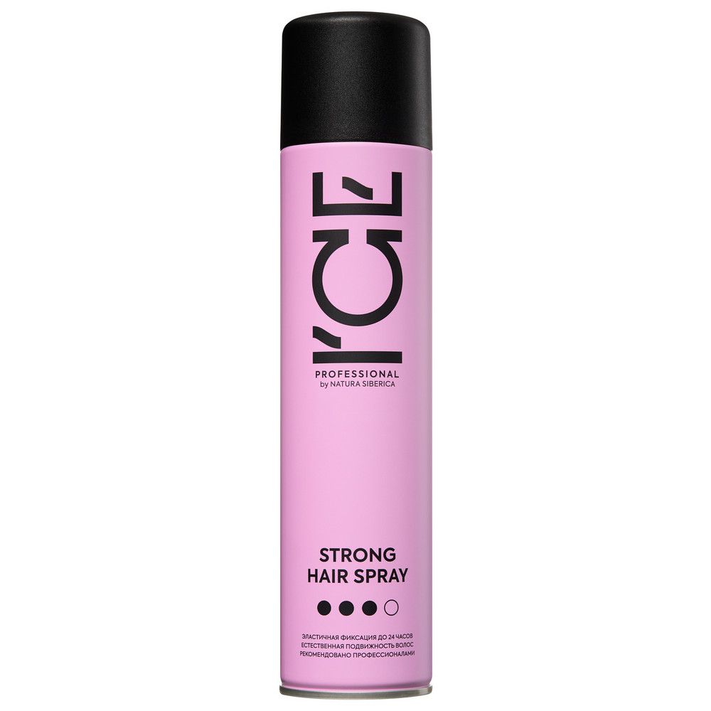 Лак для волос сильной фиксации Strong Hair Spray ICE Professional by Natura Siberica Take It Home, 300 мл х 12шт.