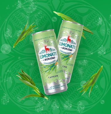 Напиток Borjomi Limonati Тархун газированный, 330мл x 12 шт