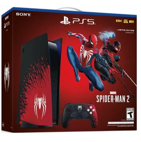 Игровая приставка Sony Playstation 5 (Чёрно-красный, 825 ГБ, Да)