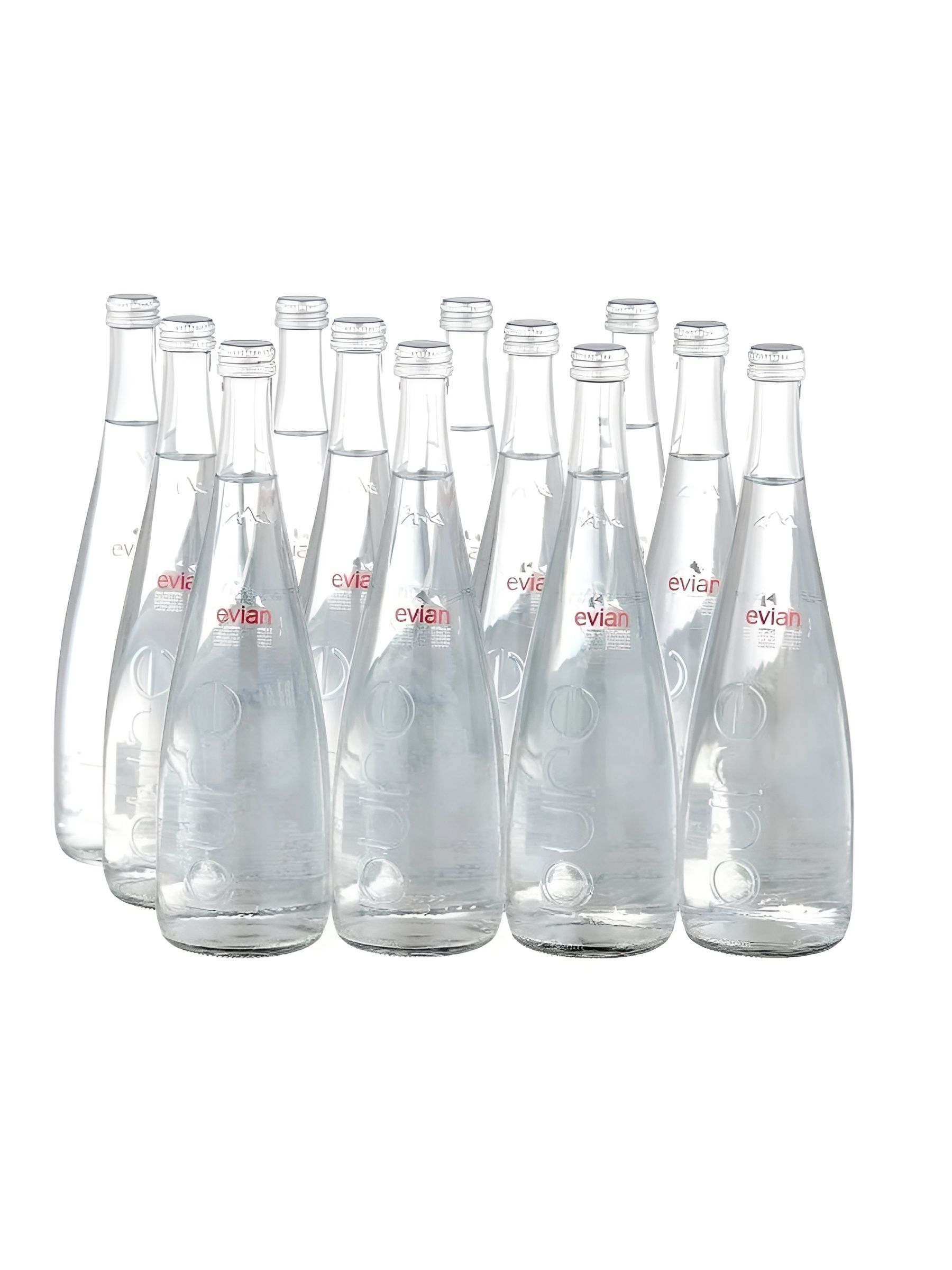 Вода негазированная Evian, 12шт по 0.75 л, стекло