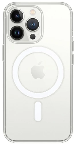 Чехол силиконовый прозрачный MagSafe для iPhone 13 Pro Max (Прозрачный)