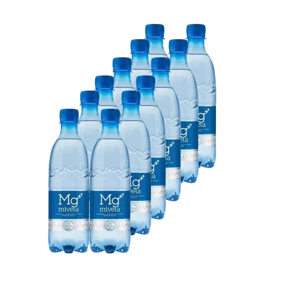 MIVELA Минеральная лечебно - столовая вода Мивела Mg++ негазированная. Природный источник магния. 0,5л х 12шт