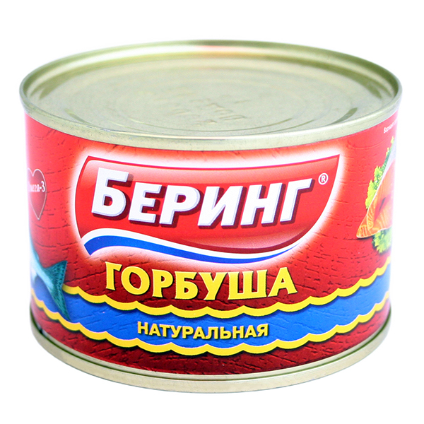 Горбуша Беринг натуральная ж/б 245 гр