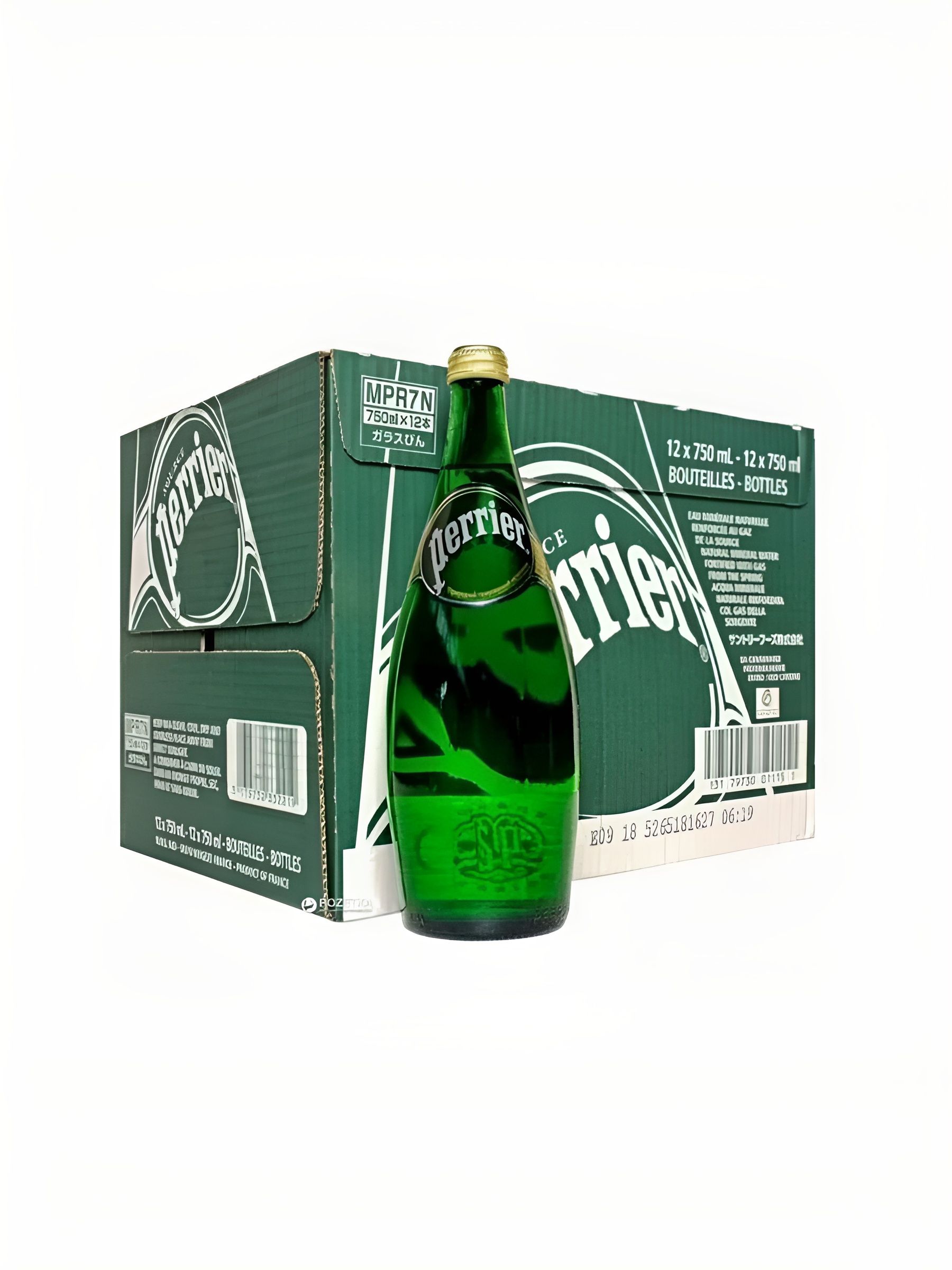 Вода минеральная Perrier (Перье), газированная, 3 шт по 0,75, стекло