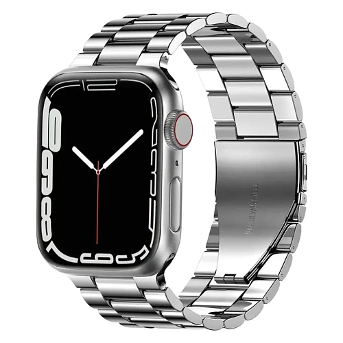 Ремешок металлический для Apple Watch 38/40/41 (Серебристый)