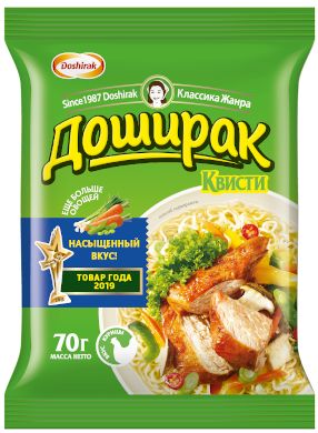 Лапша быстрого приготовления Доширак Квисти Курица, 70г х 48 шт.