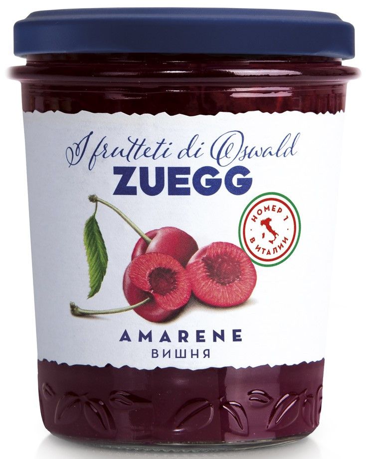 Джем Zuegg Вишня конфитюр экстра, 320г х 12шт.