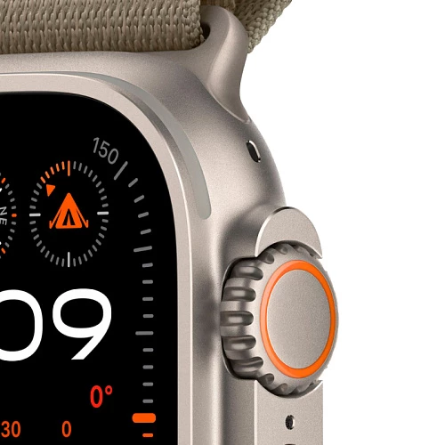 Умные часы Apple Watch Ultra 2 49 мм Titanium Case with Alpine Loop (49mm, Зелёный L, L)
