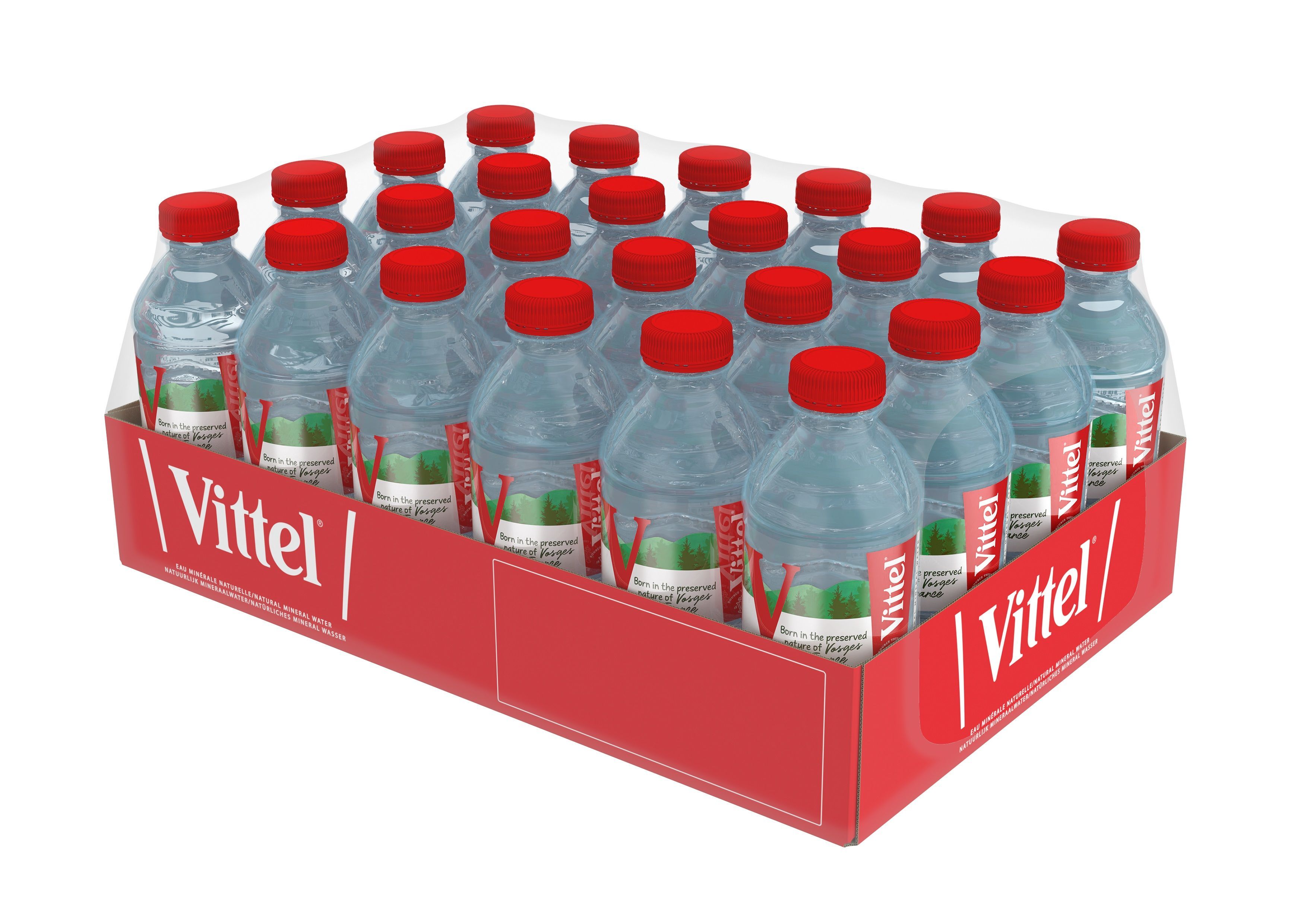 Вода Vittel / Виттель 0.33 литра, без газа, пэт, 24 шт. в уп.