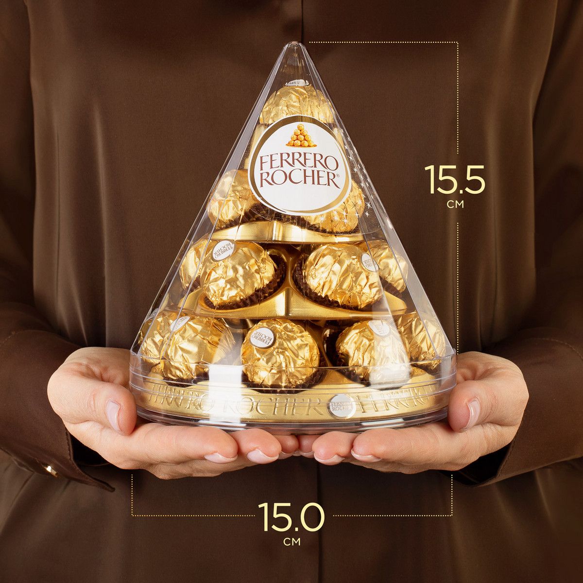 Набор конфет Ferrero Rocher хрустящие из молочного шоколада, 213г х 8шт.