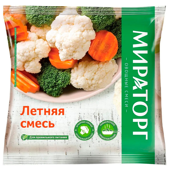 Смесь овощная Мираторг Летняя замороженная 400 гр